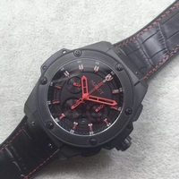 Hublot Big Bang King Power 48mm Black Dial Red Hands Gummy Strap Hublot Watch00852