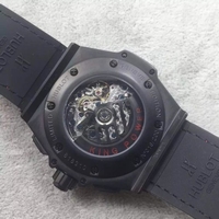 Hublot Big Bang King Power 48mm Black Dial Red Hands Gummy Strap Hublot Watch00852