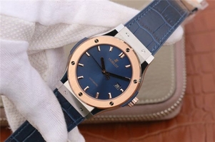 Hublot Classic Fusion 42mm J Blue Dial Blue Gummy Strap Hublot Watch00094
