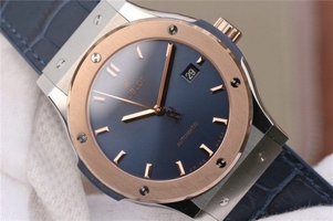 Hublot Classic Fusion 42mm J Blue Dial Blue Gummy Strap Hublot Watch00094