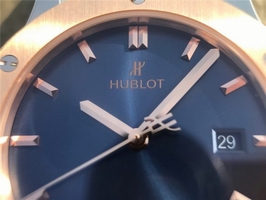 Hublot Classic Fusion 42mm J Blue Dial Blue Gummy Strap Hublot Watch00094