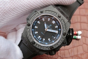 Hublot King Power OceanGraphic 4000 V6F Blue Markers Rubber Strap Watch00380