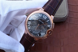 Imitation AAA Cartier Ballon Bleu De Cartier Chrono Black Dial Watch00035