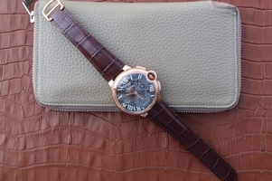 Imitation AAA Cartier Ballon Bleu De Cartier Chrono Black Dial Watch00035
