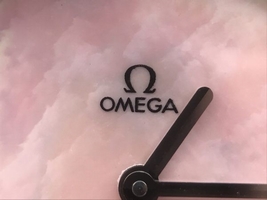 Imitation AAA Omega Omegamania Specialities 5886.72.51 Diamonds Bezel Pink Dial Ronda Quartz Omega Watch01107
