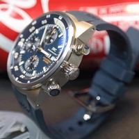 Imitation IWC Aquatimer Chronograph Cousteau Divers Blue Dial IWC Watch00646