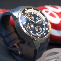 Imitation IWC Aquatimer Chronograph Cousteau Divers Blue Dial IWC Watch00646