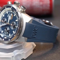 Imitation IWC Aquatimer Chronograph Cousteau Divers Blue Dial IWC Watch00646