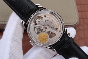 Imitation IWC AZ Portuguese Tourbillon IW5042 White Dial Leather Strap IWC Watch01366