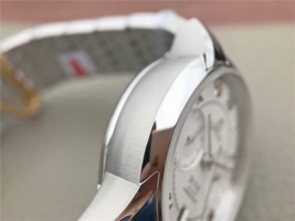 Imitation Omega De Ville Chronograph 42mm White Dial Bracelet Watch00393