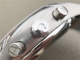Imitation Omega De Ville Chronograph 42mm White Dial Bracelet Watch00393