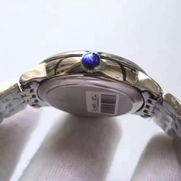 Imitation Omega MKF De Ville 33mm Diamonds Markers White Dial Bracelet Watch00030