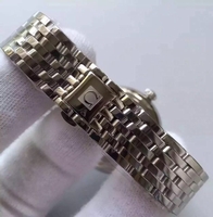 Imitation Omega MKF De Ville 33mm Diamonds Markers White Dial Bracelet Watch00030