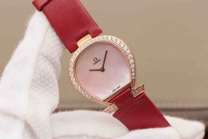 Imitation Omega Omegamania Specialities 5886.72.51 Diamonds Bezel Pink Dial Ronda Quartz Watch01275