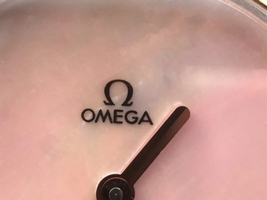 Imitation Omega Omegamania Specialities 5886.72.51 Diamonds Bezel Pink Dial Ronda Quartz Watch01275