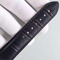Imitation Omega Speedmaster apollo 11 40th anniversary Black Dial Leather Omega Watch00096