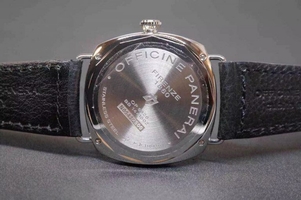 Imitation Panerai PAM380 Black Dial Genuine Black Leather Strap Watch00351