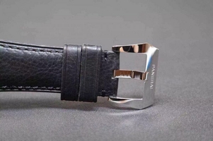 Imitation Panerai PAM380 Black Dial Genuine Black Leather Strap Watch00351