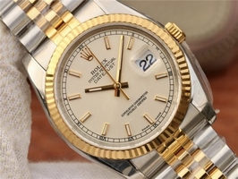 Imitation Rolex DateJust 36 126233 White Dial Stick Markers Jubilee Bracelet Rolex Watch00151