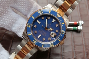 Imitation Rolex Submariner 116613 Wrapped Blue Dial Bracelet Watch00389