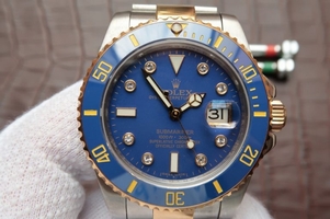 Imitation Rolex Submariner 116613 Wrapped Blue Dial Bracelet Watch00389