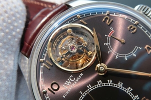 Imitation Top IWC TF Portuguese Tourbillon IW5046 Black Dial Watch00564