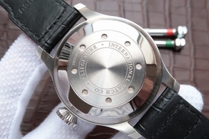 IWC Big Pilot Real PR IW500906 Silver Dial Leather Strap IWC Watch00874