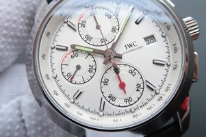 IWC Ingenieur Chrono IW380701 White Dial Leather Strap IWC Watch01386