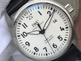 IWC Mark XVIII IW327002 White Dial Leather Strap IWC Watch01288