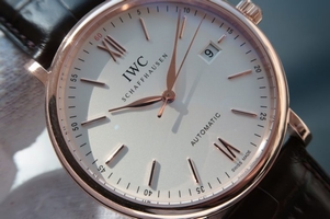 IWC MK Portofino IW356504 Automatic White Dial Leather Strap Watch00754