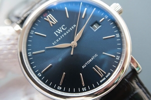 IWC MK Portofino IW356512 Automatic Blue Dial Leather Strap Watch00683