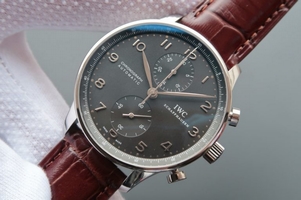 IWC Portuguese Chrono IW371431 Brown Leather Strap IWC Watch00540