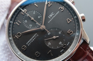 IWC Portuguese Chrono IW371431 Brown Leather Strap IWC Watch00540