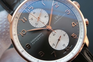 IWC Portuguese Chrono IW371433 Jacky Chen Leather Strap Watch01110