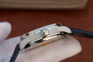 IWC Portuguese IW500705 White Dial Blue Markers Leather Strap Watch00378