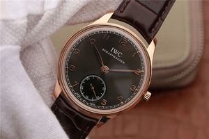 IWC Portuguese IW545406 Brown Dial Leather Strap IWC Watch01349