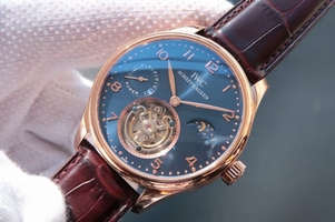 IWC Portuguese Tourbillon Power Reserve Moonphase Blue Dial Watch00124