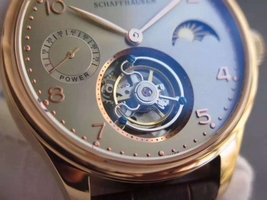 IWC Portuguese Tourbillon Power Reserve Moonphase Markers Gray Dial Watch01251