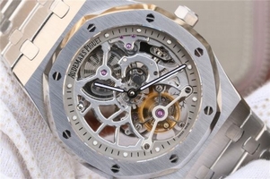 Knockoff Audemars Piguet Royal Oak Tourbillon Extra-Thin Openworked Skeleton Dial Bracelet Watch01176