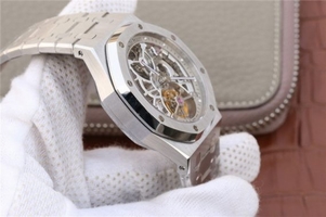 Knockoff Audemars Piguet Royal Oak Tourbillon Extra-Thin Openworked Skeleton Dial Bracelet Watch01176