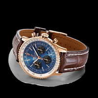 Knockoff Best Breitling Navitimer 1 B01 Chronograph 43 Red gold Blue Watch00404