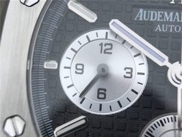 Knockoff Best Quality Audemars Piguet Royal Oak Chronograph Black/White Dial Bracelet Watch00527