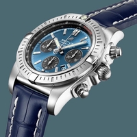Knockoff Breitling Chronomat B01 Chronograph 44 Steel Blackeye Blue Watch00089
