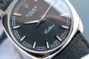 Knockoff High Quality Rolex Cellini Danaos 4243 Black Dial Black Leather Strap Watch00186