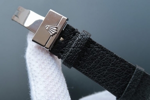 Knockoff High Quality Rolex Cellini Danaos 4243 Black Dial Black Leather Strap Watch00186