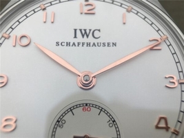 Knockoff IWC Portuguese IW5454 White Dial Leather Strap Hand IWC Watch01289