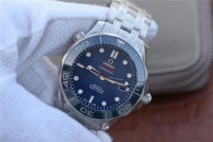 Knockoff Omega Seamaster 300M Chronometer Blue Dial Bracelet Watch00887