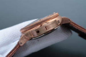 Knockoff Panerai PAM382 Bronzo Brown Distressed Calfskin Strap Super Clone Watch00411