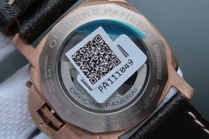 Knockoff Panerai PAM382 Bronzo Brown Distressed Calfskin Strap Super Clone Watch00411