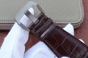 Luxury Bell-&-Ross BR01 Burning Skull Tattoo Watch Silver Dial Brown Leather Strap Watch00339